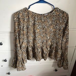 Cheetah Print Blouse Work Shirt from ASOS